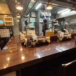 こいけのいえけい - 店内（カウンターのみ）