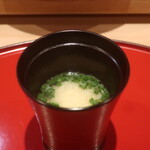 鮨 しみづ - 高等葱の味噌汁