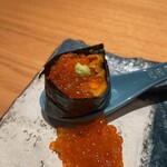 虎ノ門 とだか - 雲丹オンザ煮卵