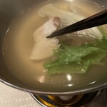 翆陽 - 天然平目のしゃぶしゃぶ