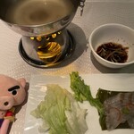 翆陽 - 天然平目のしゃぶしゃぶ