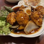 元祖十八番 - 酢豚(黒酢です)