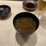 鮨 からす - 赤だし（シジミ）