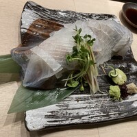 鮨 からす 十三店 - 泳ぎイカ（ご臨終）