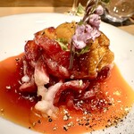 雪花菜 - サーロインのユッケ