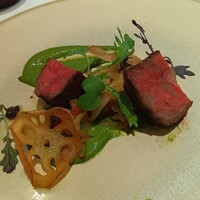 リストランテKubotsu - むなかた牛ロースの炭火焼き　サルサグレモラータ