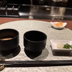 鉄板焼 BF - ご飯　味噌汁　