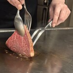 鉄板焼 BF - シェフオリジナルの技術