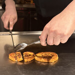 鉄板焼 BF - フレンチトースト　モチモチしっとりで弾力ある歯応え