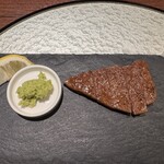 鉄板焼 BF - 道産和牛サーロイン　わさび　レモン