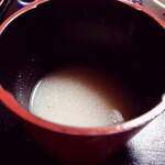 蕎麦・宿 菊井 - 蕎麦湯　割と濃密なとろとろ系（2024年5月）