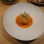 ビストロ アンヴェール - イカのクロケット パプリカソース◎