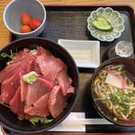 道のレストランはっぽう - 本日のおすすめ　本マグロ丼ミニ石川そば付（¥1,500）