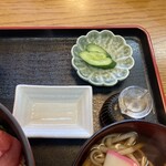 道のレストランはっぽう - お新香もパリパリで美味しい