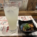 藁焼き鰹たたき明神丸 帯屋町店 - 手始めはおとなしく？文旦サワー