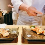 順 - なんか貝が串焼きに