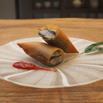 レストラン ナズ - 鮎の春巻き