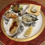 かなわ ekie店 - 牡蠣の逸品盛り合わせ