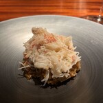 蒼 - もうほぼずわい蟹のリゾット. 蟹の旨味が染み込んだ米か絶品.