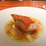 蒼 - 金目鯛です. 歯を押し返すような弾力に驚かされました. 噛み締めた時の味わいもまた見事. 