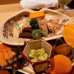 銀座 しのはら - 八寸の料理