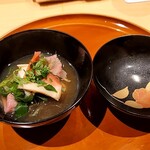 銀座 しのはら - とび牛と北寄の鍋