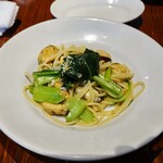 バルベッタ - ムール貝と小松菜のアーリオ