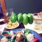 漁菜克献 - 銀杏がこんなにグリーン♪グリーン♪して美味しいの。。。