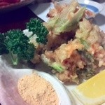 漁菜克献 - 白ネギが柔らかくておいしいかき揚げ