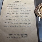 ペチカスケマサコーヒー - メニュー