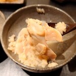 くろ﨑 - 下にシャリと煮蛤の出汁