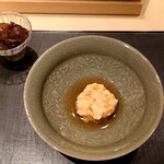 くろ﨑 - 牡丹海老の真薯と赤海鼠