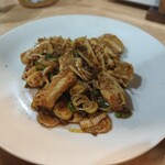 町の中華家 ふぁんちゃん - ピリ辛ハチノス炒め