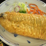 あほだら亭 - 骨なしで大きないわしの天ぷら。