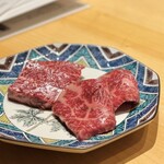 堂島焼肉料理店 - 純但馬うすなが牛 赤身タレ焼きイチボサガリ