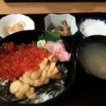 まぐろ屋　丸豊水産 - うにイクラ丼