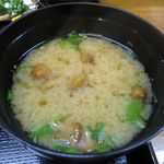 とんかつ富司 - なめこの味噌汁