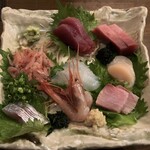 ひでや - お刺身盛り合わせ