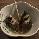 ひでや - お通し「海つぼ」