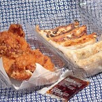 横浜家系ラーメン 天来家 - から揚げと餃子(５個)