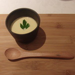 リストランテ サクラ - 初来店　お通し　トウモロコシの冷製スープ