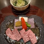 飛騨亭花扇 - 飛騨牛の本場。深谷ねぎの焼きも甘くて美味しかった。