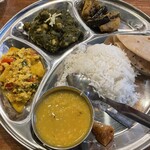 too much india - ベジプレート　2,000円