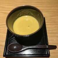 鉄板焼　一如 - かぼちゃのポタージュ