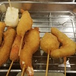 串かつ だるま 新大阪駅なか店 - 新大阪セット(1,353円)