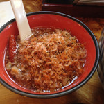 讃州手打ちうどん 我龍 - エビと挽き肉がどっさり