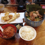 讃州手打ちうどん 我龍 - エビまぜB定食