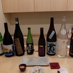 鮨 真菜 - 本日の地酒　全種類制覇！