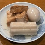 おでんやden - 【おでん②】ちくわぶ、厚揚げ、玉子。