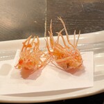 天ぷら岡本 - 天ぷら岡本(車海老の足)